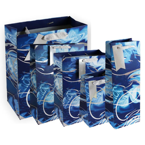 Picture of MARBLE GIFT BAG BLUE